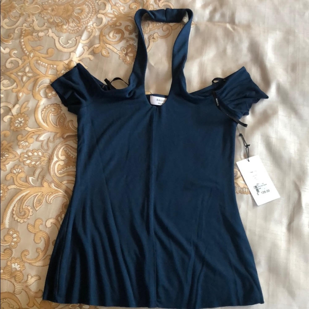 Bailey 44 brand blue short sleeve top size small